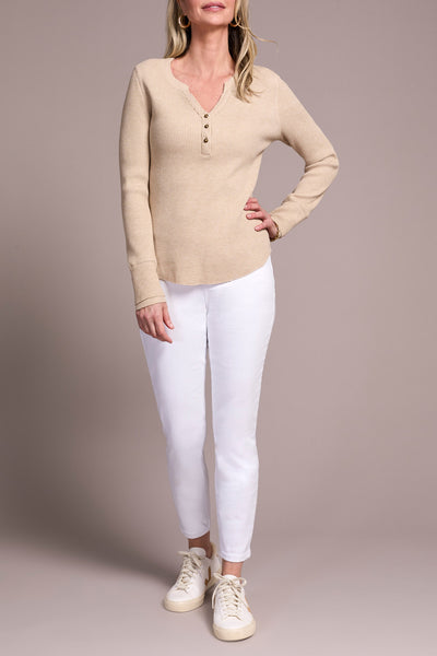 Top, Henley W/Buttons