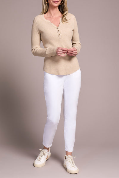 Top, Henley W/Buttons