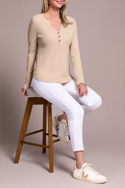 Top, Henley W/Buttons