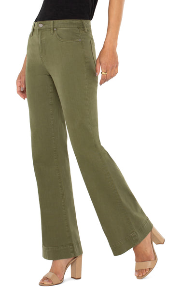 Pant, Hannah Flare Spanish Olive