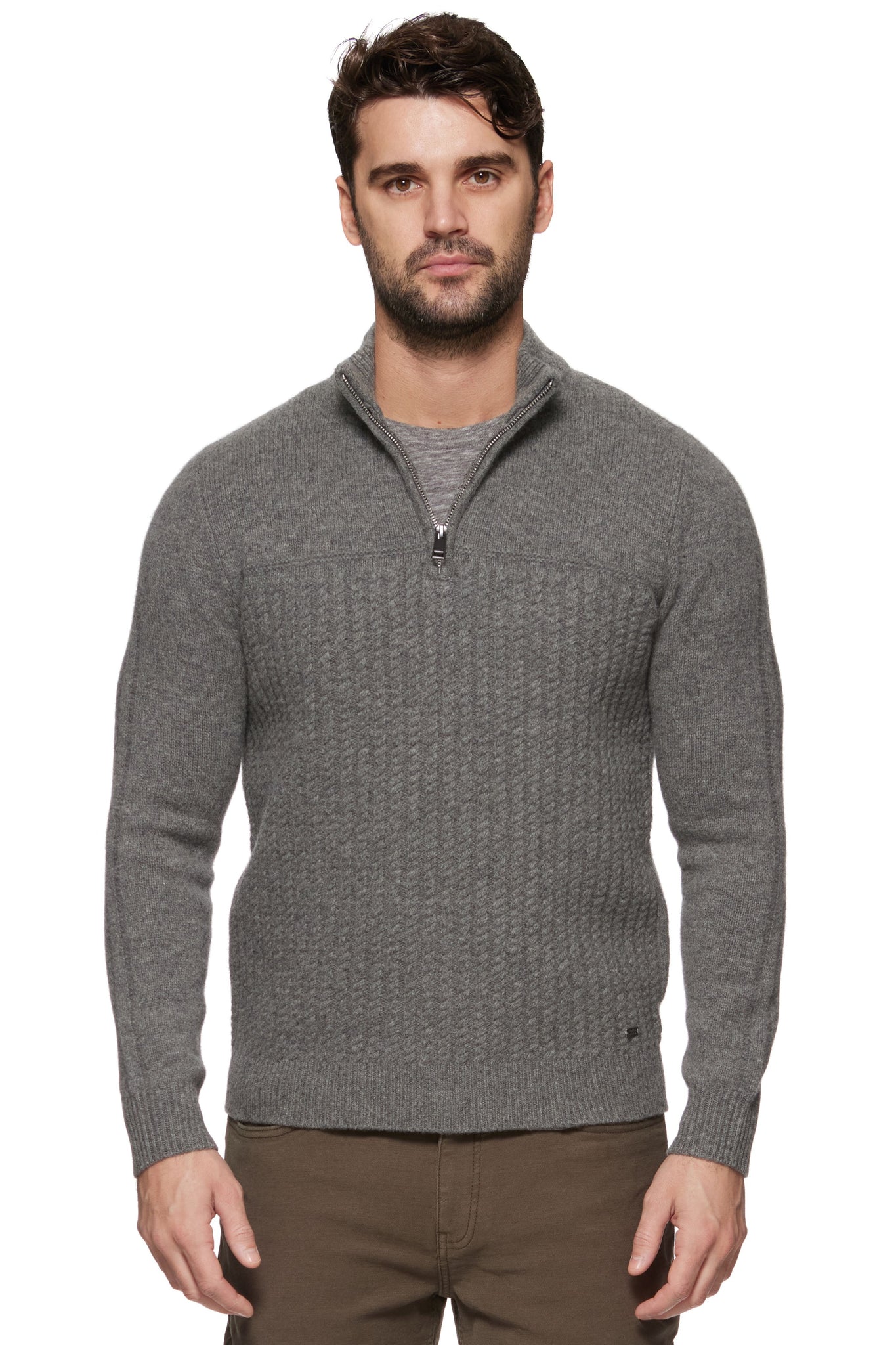 Men's Woodland Cable Mock