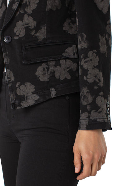 Jacket, Black Floral