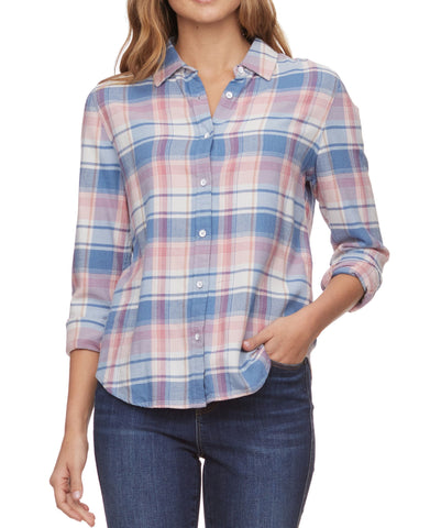 Top, Kinsley Plaid