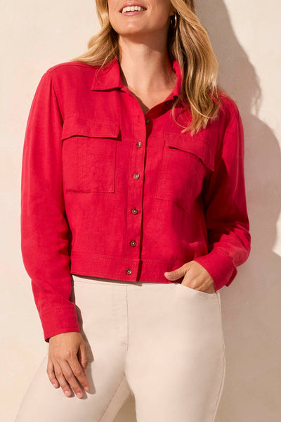 Jacket, BTN FRT Cherry