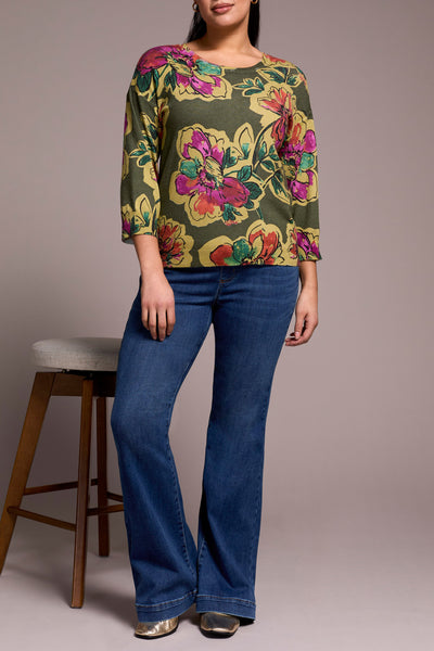 Sweater, 3/4 Slv Chive