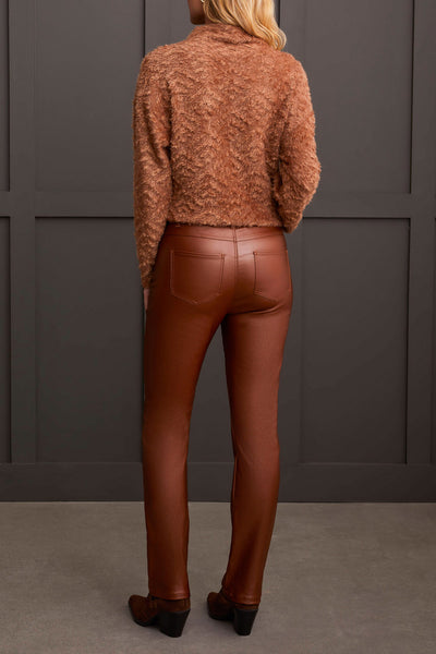 Pant, Walnut Faux Leather