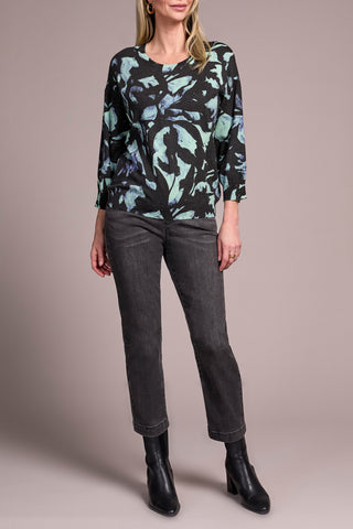 Sweater, 3/4 Slv Crew Neck Mint