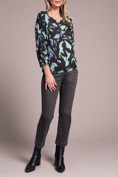 Sweater, 3/4 Slv Crew Neck Mint