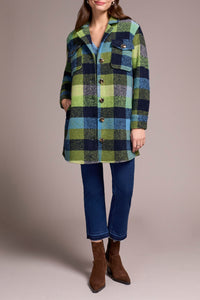 Jacket, Notch Collar Plaid