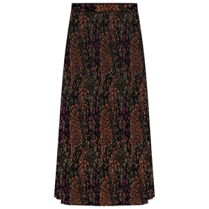 Skirt, Plisse Plumwine