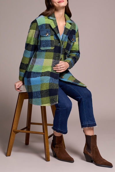 Jacket, Notch Collar Plaid