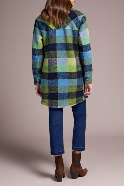 Jacket, Notch Collar Plaid