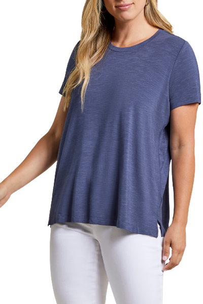 Tee, Scoop Neck W/Back Pleats