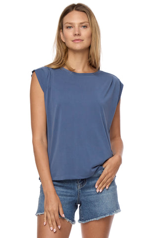 Top, Fresno Pleated Tee