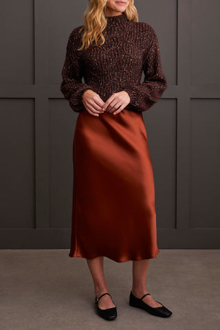 Skirt, Marsala Midi