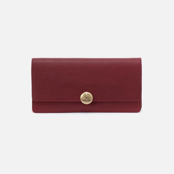 Wallet, Hobo Hutton LG Red Dahlia