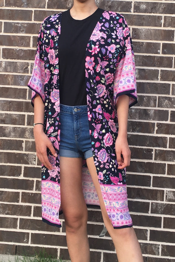 Viscose Floral Kimono