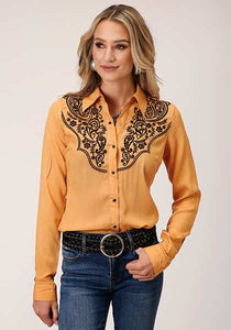 Mustard Embroidered Blouse