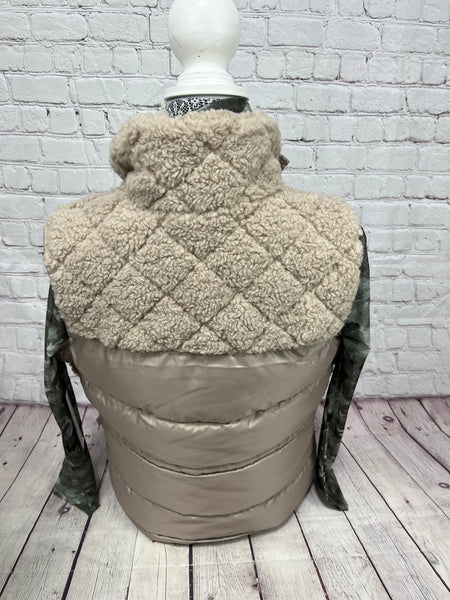 Natural Quilted Vest