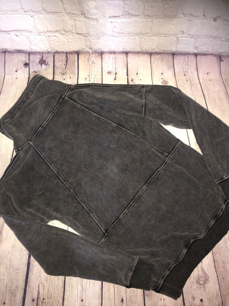 Black Vintage Wash Sweatshirt