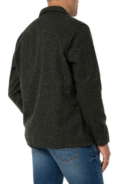 Men’s Speckled Shirt Jacket